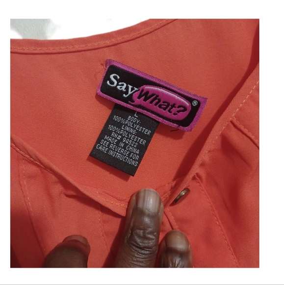 Orange  short romper - Picture 2 of 7